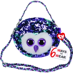 Ty BEANIE BOOS - SEQUINS PURSE MOONLIGHT OWL