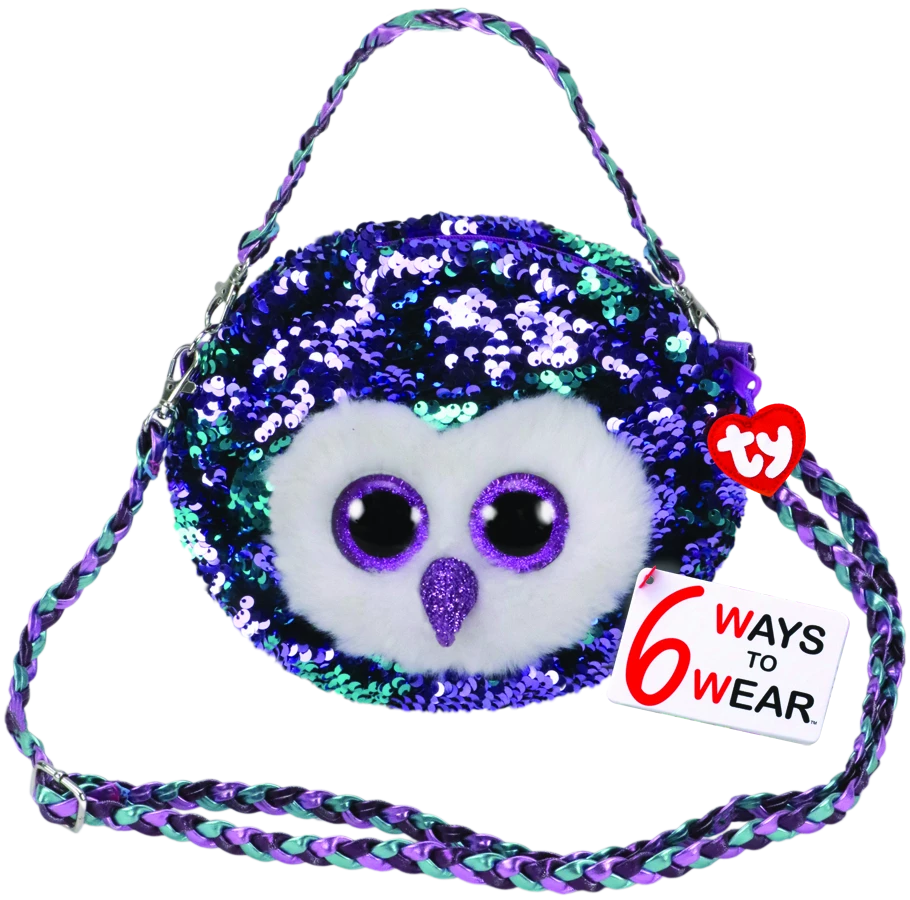 Ty BEANIE BOOS - SEQUINS PURSE MOONLIGHT OWL 1 Ty BEANIE BOOS - SEQUINS PURSE MOONLIGHT OWL