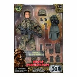 WORLD PEACEKEEPERS 1:6 MILITARY FIGURE AND ACCESSORIES MARINE (NBC SPECIALIST)