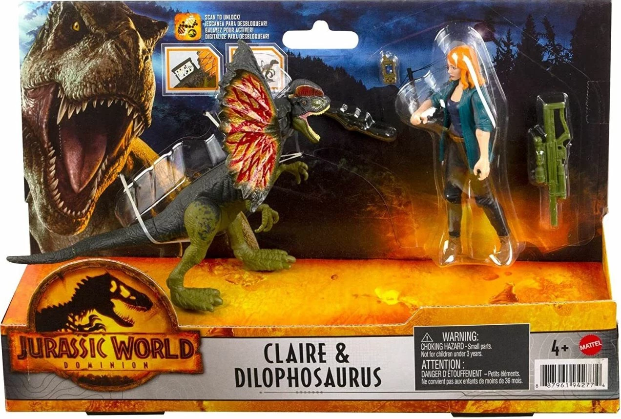 JURASSIC WORLD CLAIRE AND DILOPHOSAURUS 1 JURASSIC WORLD CLAIRE AND DILOPHOSAURUS