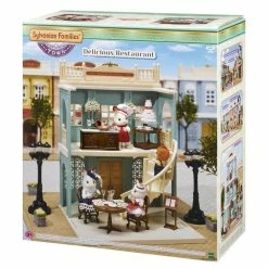 SYLVANIAN FAMILIES TOWN DELICIOUS RESTAURANT GREEN -Cheap Boy's Toy Store 6018 pk a delicious restaurant