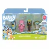 BLUEY FIGURINE 4 PACK SERIES 5 BLUEY & FRIENDS SNICKERS, COCO, BLUEY, HONEY