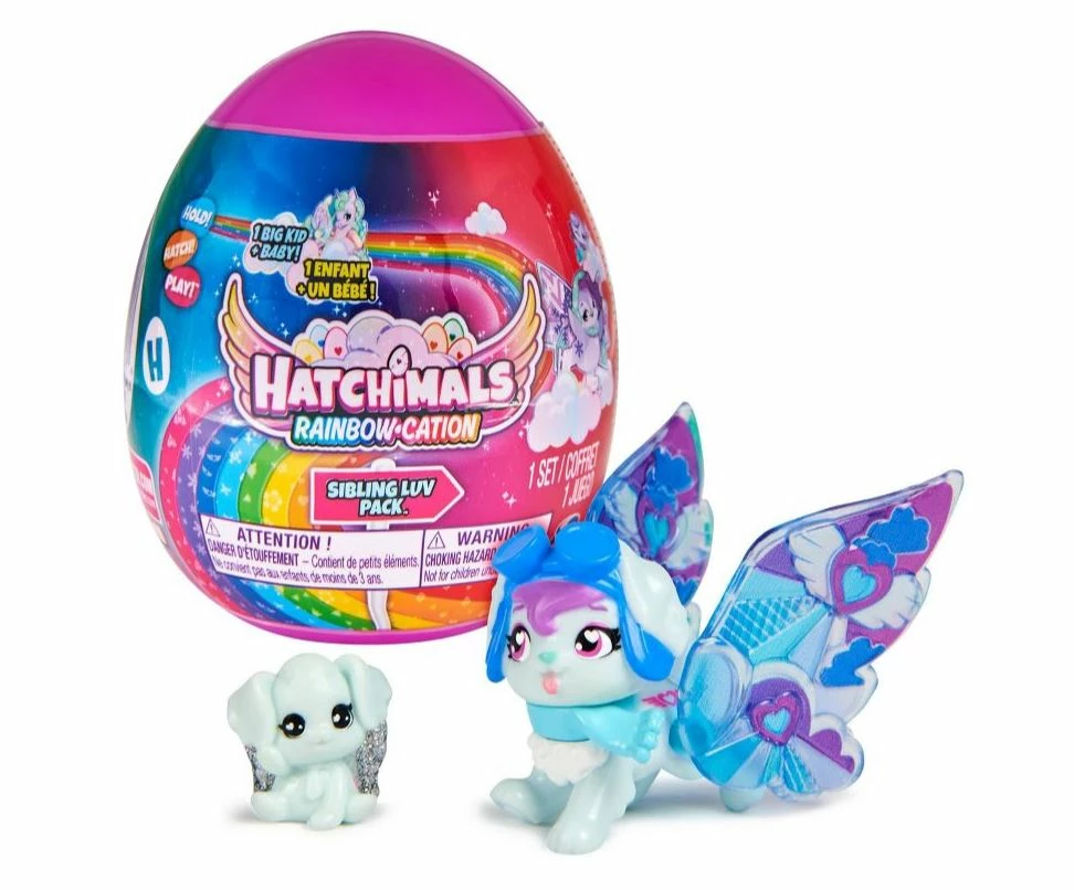 HATCHIMALS RAINBOW-CATION SIBLING LUV PACK COLLEGGTIBLE BLIND PACK 2 HATCHIMALS RAINBOW-CATION SIBLING LUV PACK COLLEGGTIBLE BLIND PACK - Image 2