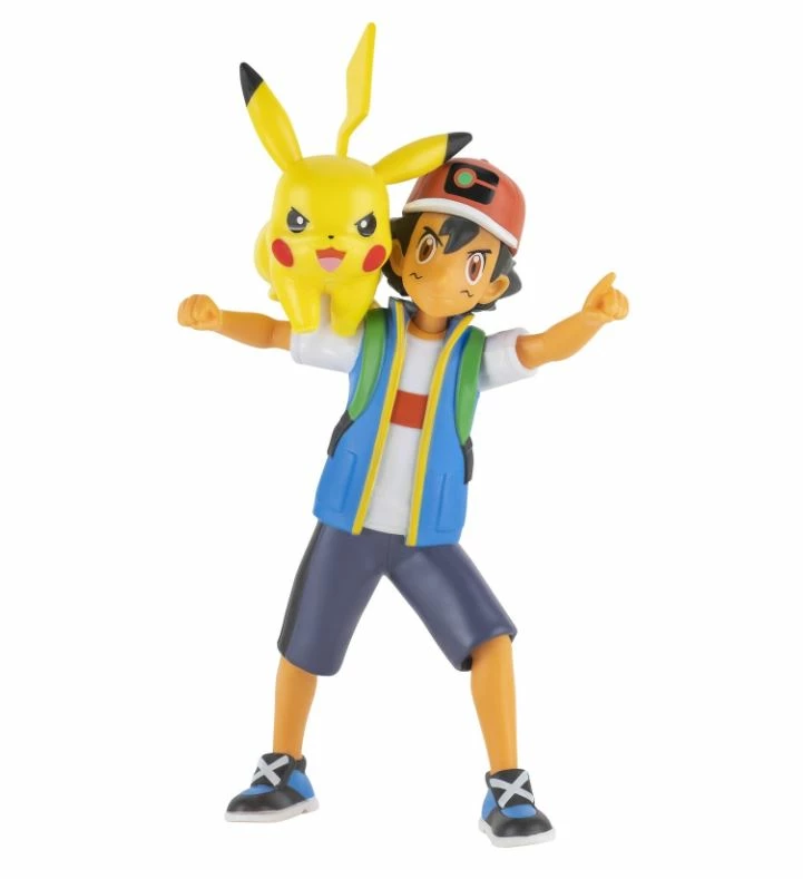 POKEMON BATTLE FEATURE FIGURE ASH + PIKACHU 2 POKEMON BATTLE FEATURE FIGURE ASH + PIKACHU - Image 2