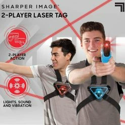 SHARPER IMAGE 2-PLAYER SET ELECTRONIC LASER TAG