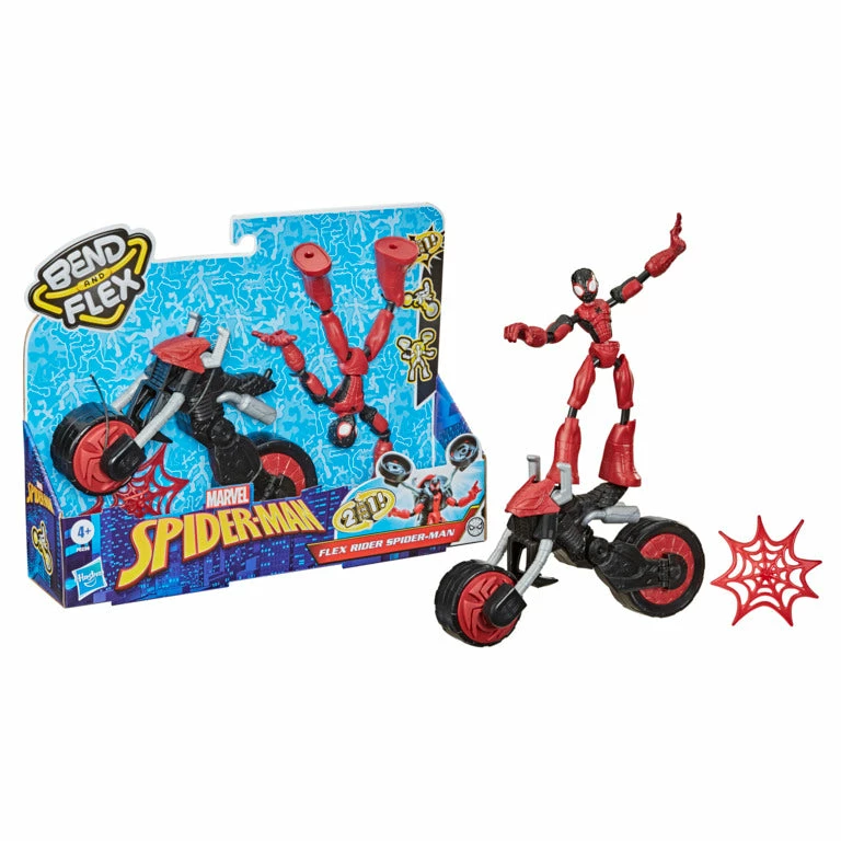 SPIDERMAN MARVEL SPIDER-MAN BEND AND FLEX FLEX RIDER SPIDER-MAN 2 SPIDERMAN MARVEL SPIDER-MAN BEND AND FLEX FLEX RIDER SPIDER-MAN - Image 2