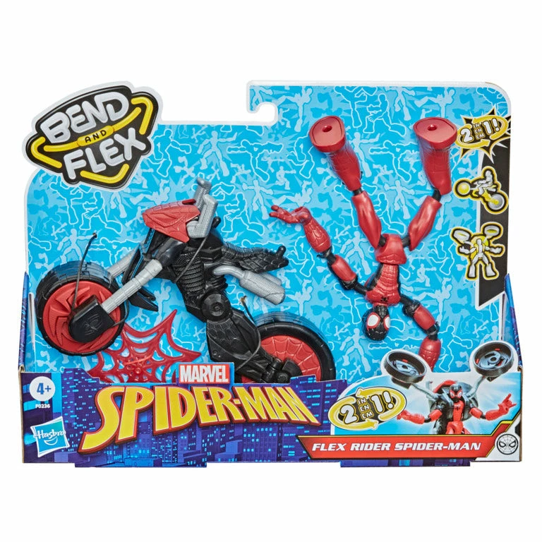 SPIDERMAN MARVEL SPIDER-MAN BEND AND FLEX FLEX RIDER SPIDER-MAN 1 SPIDERMAN MARVEL SPIDER-MAN BEND AND FLEX FLEX RIDER SPIDER-MAN