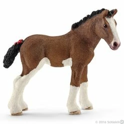 SCHLEICH CLYDESDALE FOAL (RED DOT)