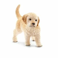 SCHLEICH GOLDEN RETRIEVER PUPPY (GREEN DOT)