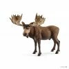 SCHLEICH MOOSE BULL (SILVER)(5)