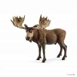 SCHLEICH MOOSE BULL (SILVER)(5)