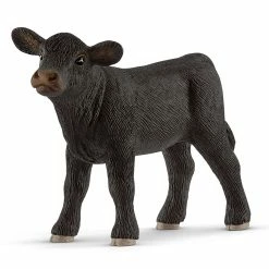 SCHLEICH BLACK ANGUS CALF (RED DOT)