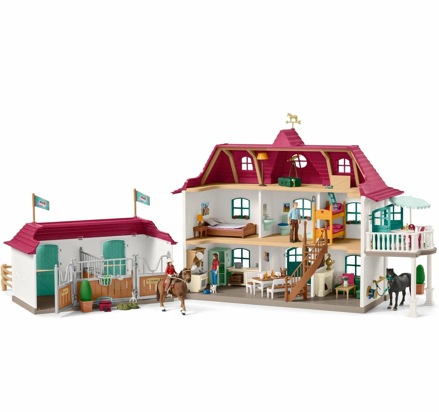 SCHLEICH LARGE HORSE STABLE PLAYSET