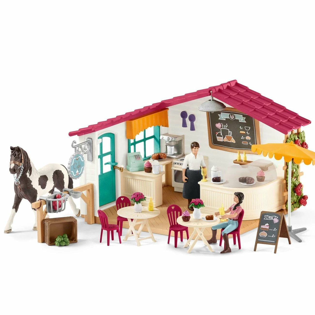 SCHLEICH HORSE CLUB RIDER CAFE 1 SCHLEICH HORSE CLUB RIDER CAFE