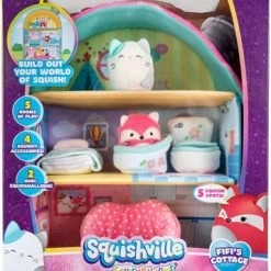 SQUISHMALLOWS SQUISHVILLE LARGE SOFT PLAYSET FIFI'S COTTAGE