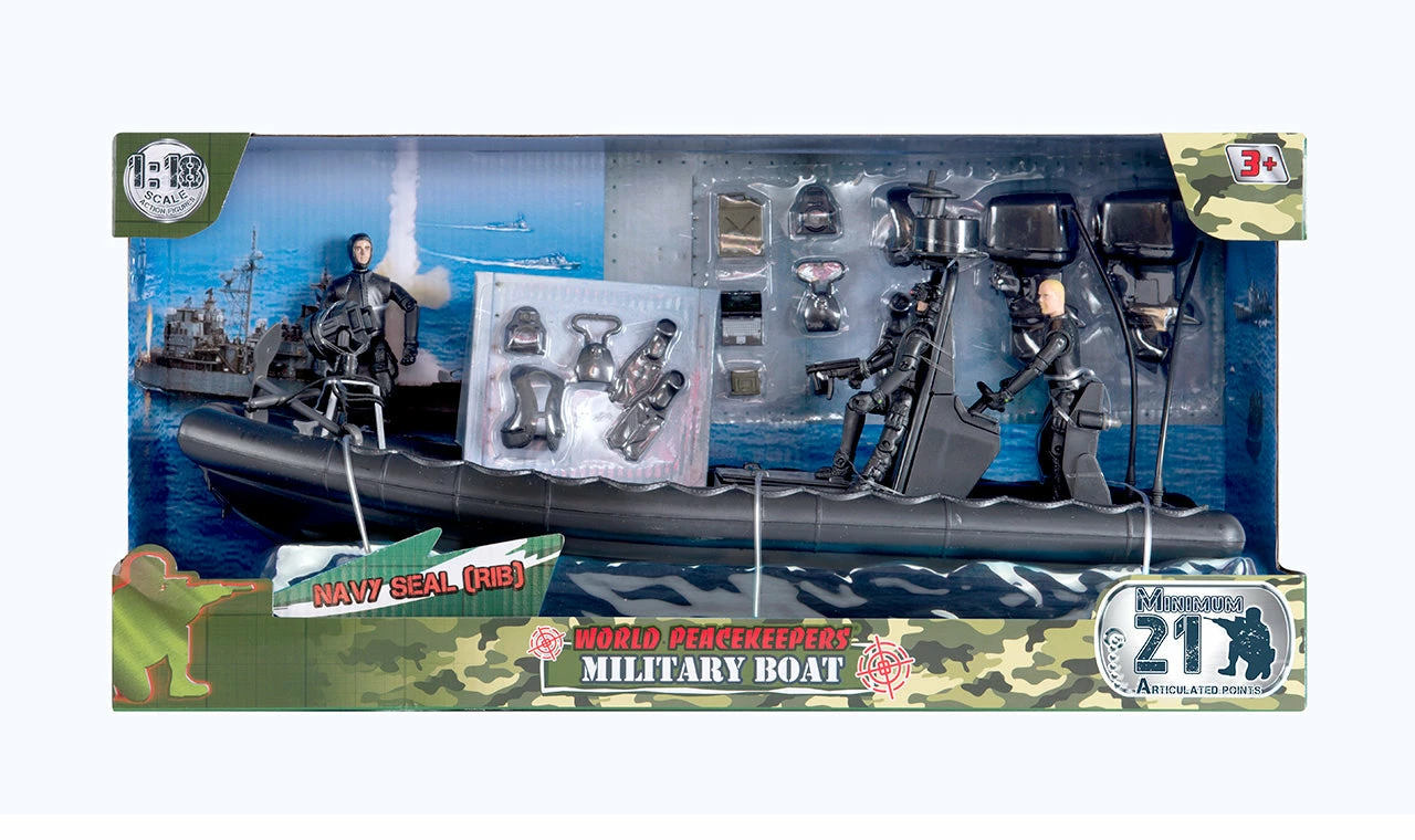 WORLD PEACEKEEPERS MILITARY PATROL BOAT NAVY SEAL (RIB) 1 WORLD PEACEKEEPERS MILITARY PATROL BOAT NAVY SEAL (RIB)