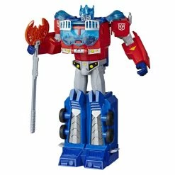 TRANSFORMERS CYBERVERSE ULTIMATE CLASS FIGURE ENERGON ARMOR OPTIMUS PRIME -Cheap Boy's Toy Store TRANSFORMERS CYBERVERSE ULTIMATE OPTIMUS PRIME 3