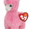 Ty BEANIE BOOS - REGULAR LANA PINK LLAMA WITH HORN