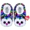 TY SEQUIN SLIPPER SOCKS - OWEN MEDIUM