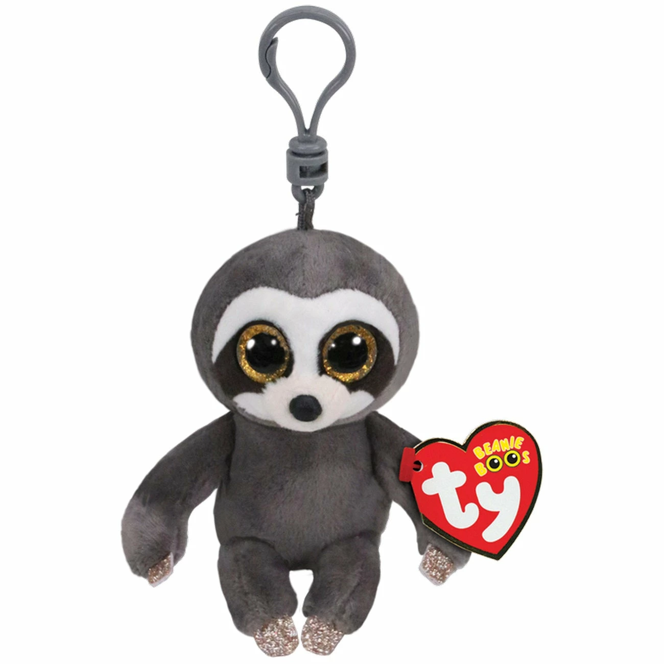 Ty BEANIE BOOS - CLIP DANGLER GREY SLOTH 1 Ty BEANIE BOOS - CLIP DANGLER GREY SLOTH