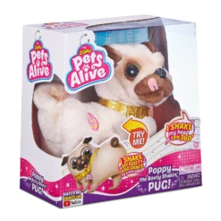 ZURU PETS ALIVE POPPY THE BOOTY SHAKIN' PUG! -Cheap Boy's Toy Store ZURU PETS ALIVE POPPY THE BOOTY SHAKIN PUG 193052021823 9521 3