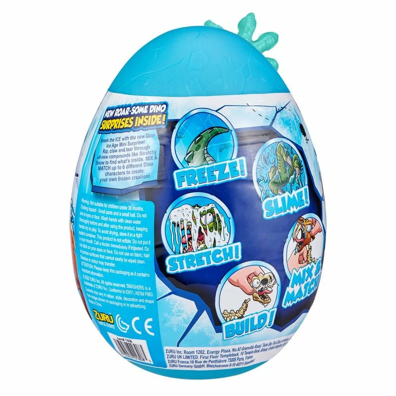 ZURU SMASHERS DINO ICE AGE MINI SURPRISE EGG ASSORTED STYLES - Image 3