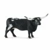 SCHLEICH TEXAS LONGHORN COW (GREY DOT)