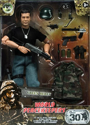 WORLD PEACEKEEPERS 1:6 FIGURE GREEN BERET 1 WORLD PEACEKEEPERS 1:6 FIGURE GREEN BERET